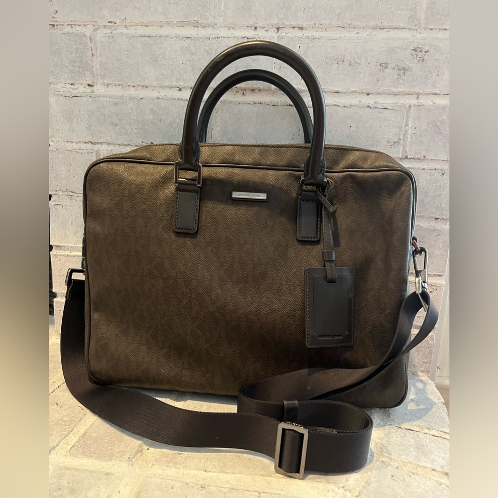 Michael Kors Leather Messenger Bag